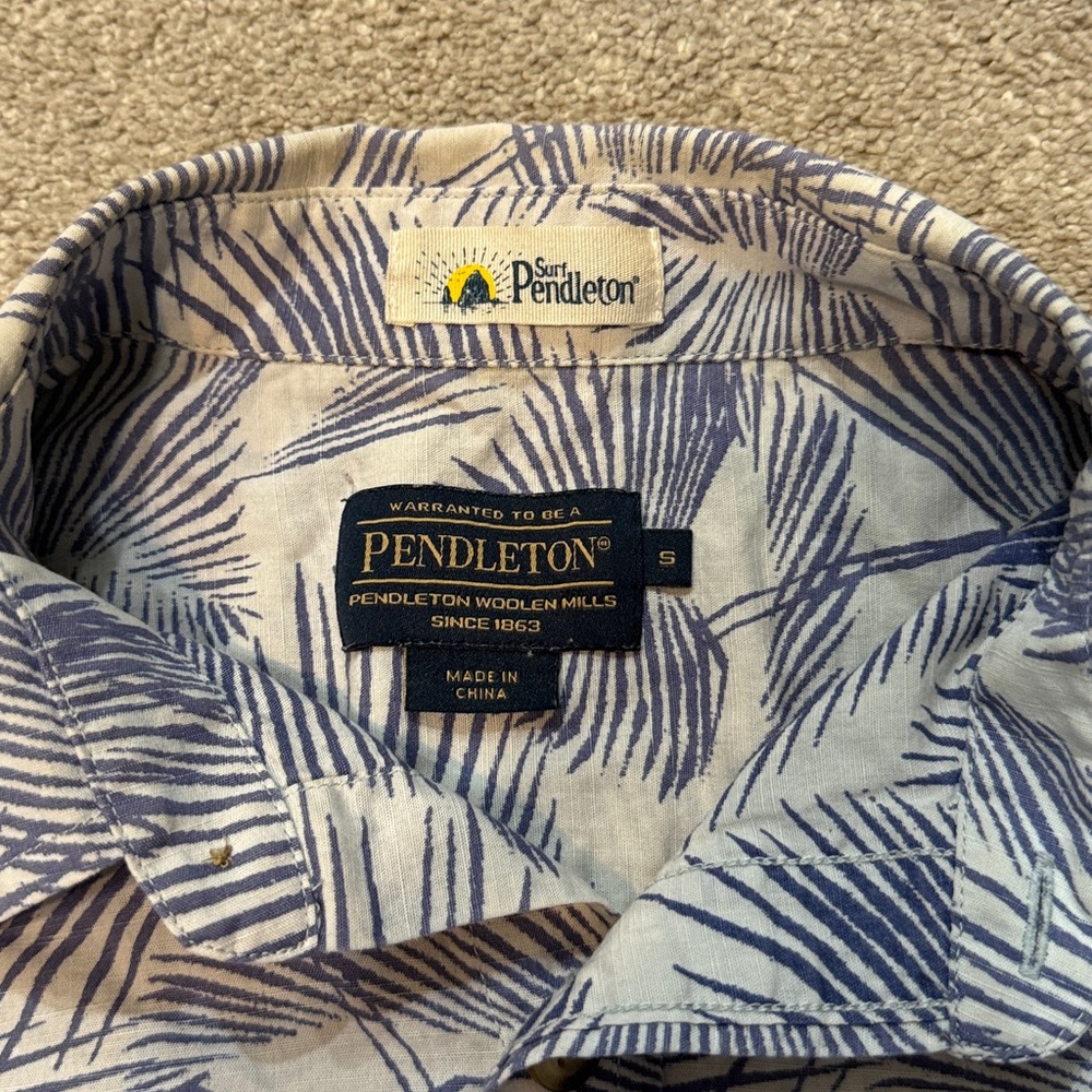 Pendleton Surf Pendleton Hawaiian Print Short Sle… - image 2